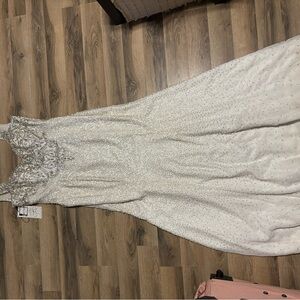 Johnathan Kayne White Beaded Dress